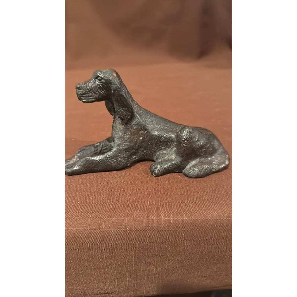 Antique Cast Iron Dog Statue Figure paperweight Dog